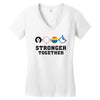 Stronger Together Women's V-Neck T-Shirt