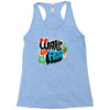 wake up and fight Racerback Tank