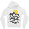 mountain ink Zipper Hoodie