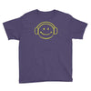 smiley dj techno,club,dance,music,rave retro Youth Tee