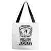 Never Underestimate Old Man Who Was Born January Tote Bags
