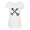 key Maternity Scoop Neck T-shirt