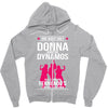Donna And Dynamos White Letter Zipper Hoodie