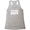i'm the boss mens Racerback Tank
