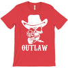 outlaw cow boy motor bike T-Shirt