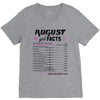 August Girl Facts Leo V-Neck Tee