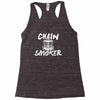 chain smoker disc Racerback Tank