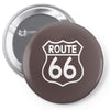route 66 stampa bianca starda america sport Pin-back button