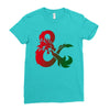 dungeons dragons logo Ladies Fitted T-Shirt