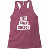 v5 eat sleep shoot Racerback Tank