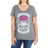 I Have a Pretty Wife I Also Have a Gun a Shovel and an Alibi Ladies Curvy T-Shirt