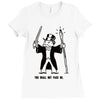 you shall not pass go Ladies Fitted T-Shirt