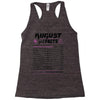 August Girl Facts Leo Racerback Tank