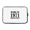 made in 1971 original parst Laptop sleeve