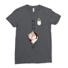 Peek a Boo with Pocket Baby Boy Ladies Fitted T-Shirt