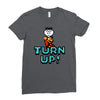 turn up Ladies Fitted T-Shirt