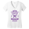 I am a Gynecologic Cancer Survivor - What's Your Superpower? Women's V-Neck T-Shirt