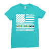 celebrate diversity - funny beer drinking Ladies Fitted T-Shirt