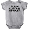 funny t shirt plain clothes officertee Baby Onesie