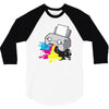 puker printer 3/4 Sleeve Shirt