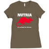 nutria its whats for dinner Ladies Fitted T-Shirt