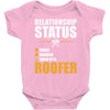 relationship status taken by a roofer Baby Onesie