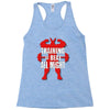 train to beat all might Racerback Tank