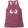 rude christmas pudding Racerback Tank