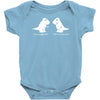 trex i love you this much Baby Onesie