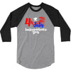 happy independence day the united states 3/4 Sleeve Shirt
