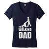 fathers day gift   the walking dad Women's V-Neck T-Shirt