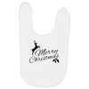 merry christmas flower Baby Bibs