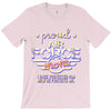 military, women's proud air force mom of her military son u T-Shirt