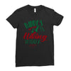 Daddy Hiking Buddy Mountains Ladies Fitted T-Shirt