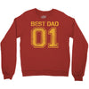 1 best dad Crewneck Sweatshirt