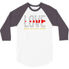 love make you fall apart 3/4 Sleeve Shirt