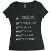 X-Mas Math Women's Triblend Scoop T-shirt