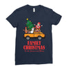 family christmas tis the season to be merry Ladies Fitted T-Shirt
