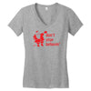 don't stop believin funny christmas Women's V-Neck T-Shirt