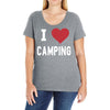 i love camping! Ladies Curvy T-Shirt