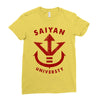 saiyan universty Ladies Fitted T-Shirt
