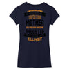 Super Cool Mother Of A Freaking Awesome Granddaughter Women's V-Neck T-Shirt