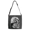 death before decaf Adjustable Strap Totes