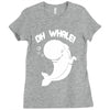 oh whale! Ladies Fitted T-Shirt