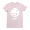 white nmp Ladies Fitted T-Shirt