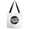world's okayest dad Tote Bags