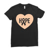 Hope With Heart Ladies Fitted T-Shirt