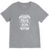 Super Cool Papa Of A Freaking Awesome Son V-Neck Tee