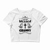I Am One Blessed Granny Crop Top