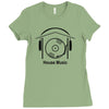 house music Ladies Fitted T-Shirt